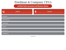 Tablet Screenshot of brettfriedmancpa.com